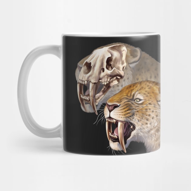 Sabre-toothed Cat (Smilodon fatalis) by Pip Tacla